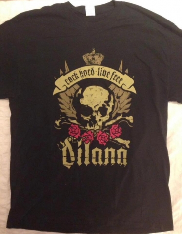 Dilana shirt, skull and logo